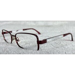 Chanel 2153 c.415 Marble Red Eyeglasses Collection Miroir Frames 53-16-135 Italy